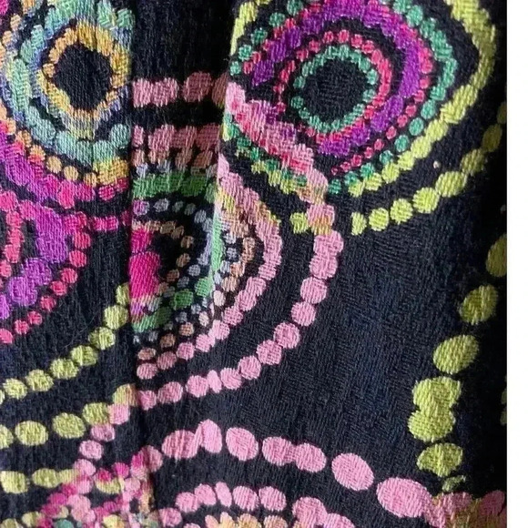 Life Style Blouse Women's Size Medium Paisley Textured Long Sleeves Shirt - Picture 4 of 6